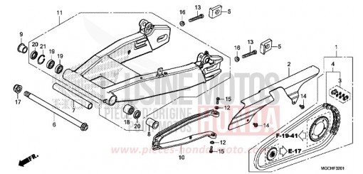 SWINGARM (CB1100NA/NAD) CB1100NAH de 2017